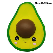 Load image into Gallery viewer, Kawaii Avocado Diy Antistress Squishy Toys Simulated Fruit Series Slow Rising Stress Relief Funny Toy for Adults Baby Xmas Gift
